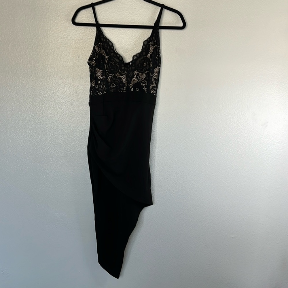 EUC Revamped Lace Black Cream Dress size S